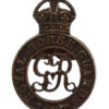 George V Royal Horse Guards Officer's Service Dress Cap Badge