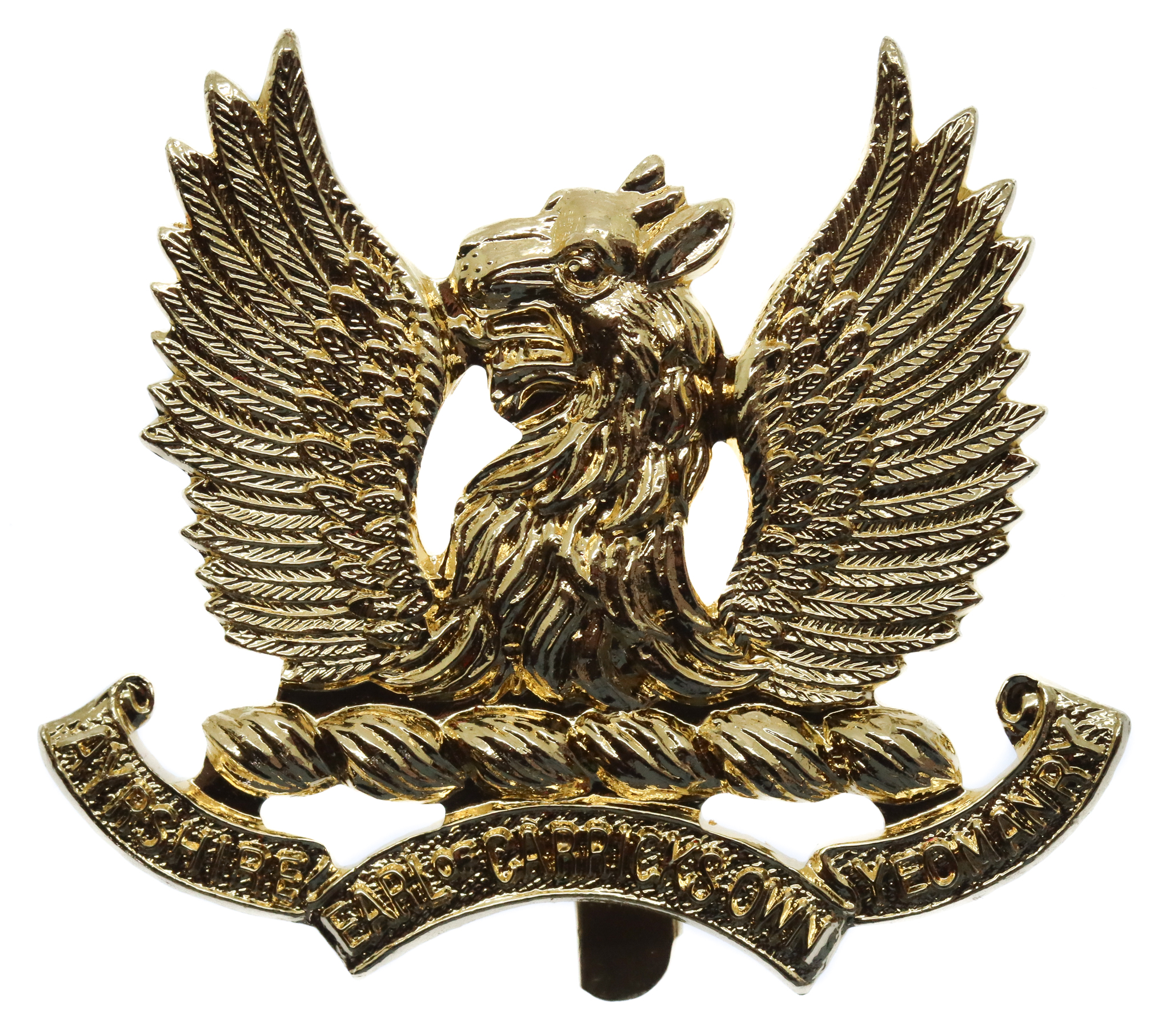 Ayrshire Yeomanry (Earl of Carrick's Own) Anodised (Staybrite) Cap Badge