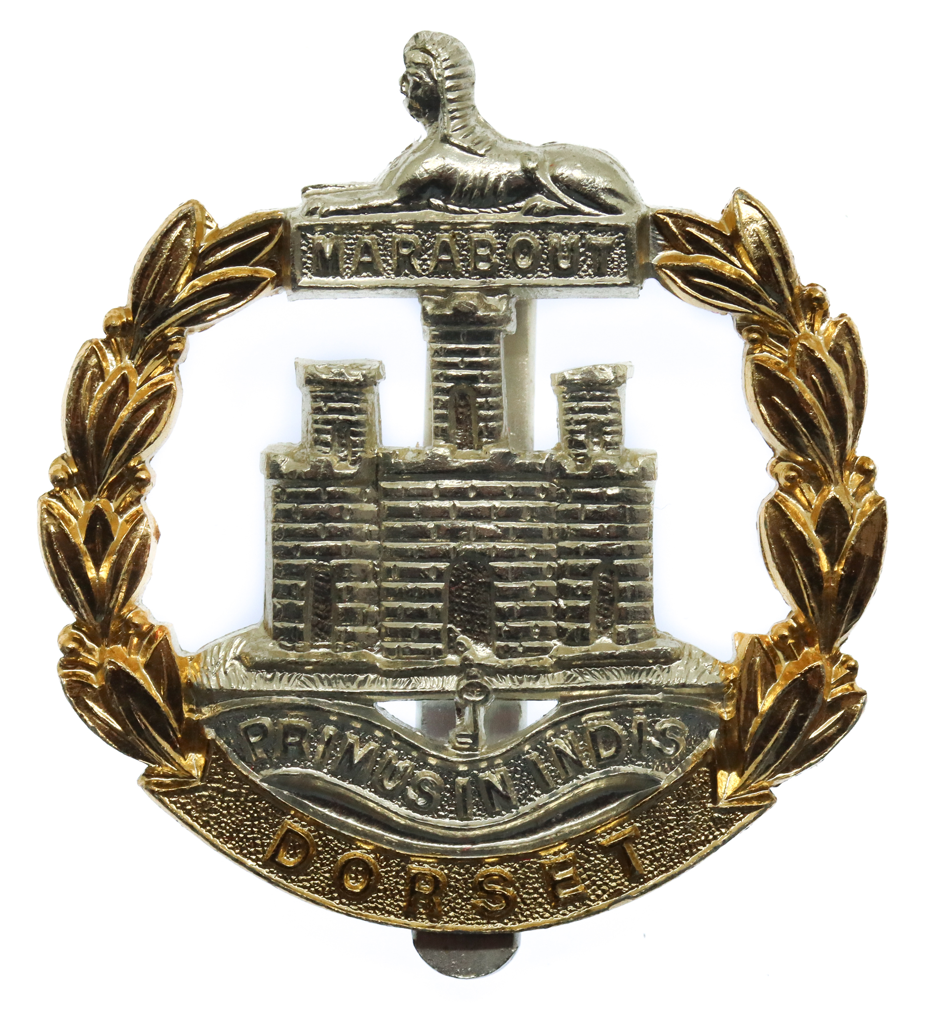 Dorset Regiment Anodised (Staybrite) Cap Badge