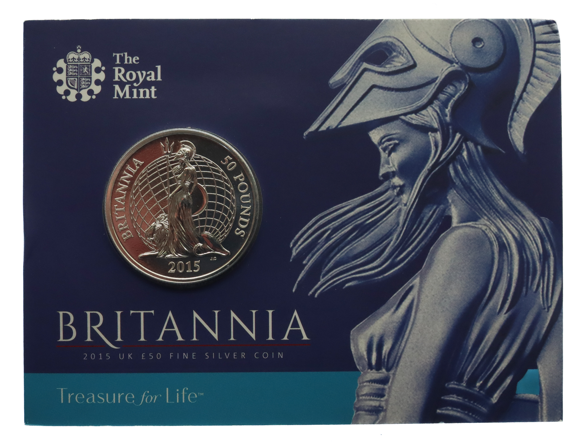 Royal Mint Britannia 2015 UK £50 Fine Silver Coin