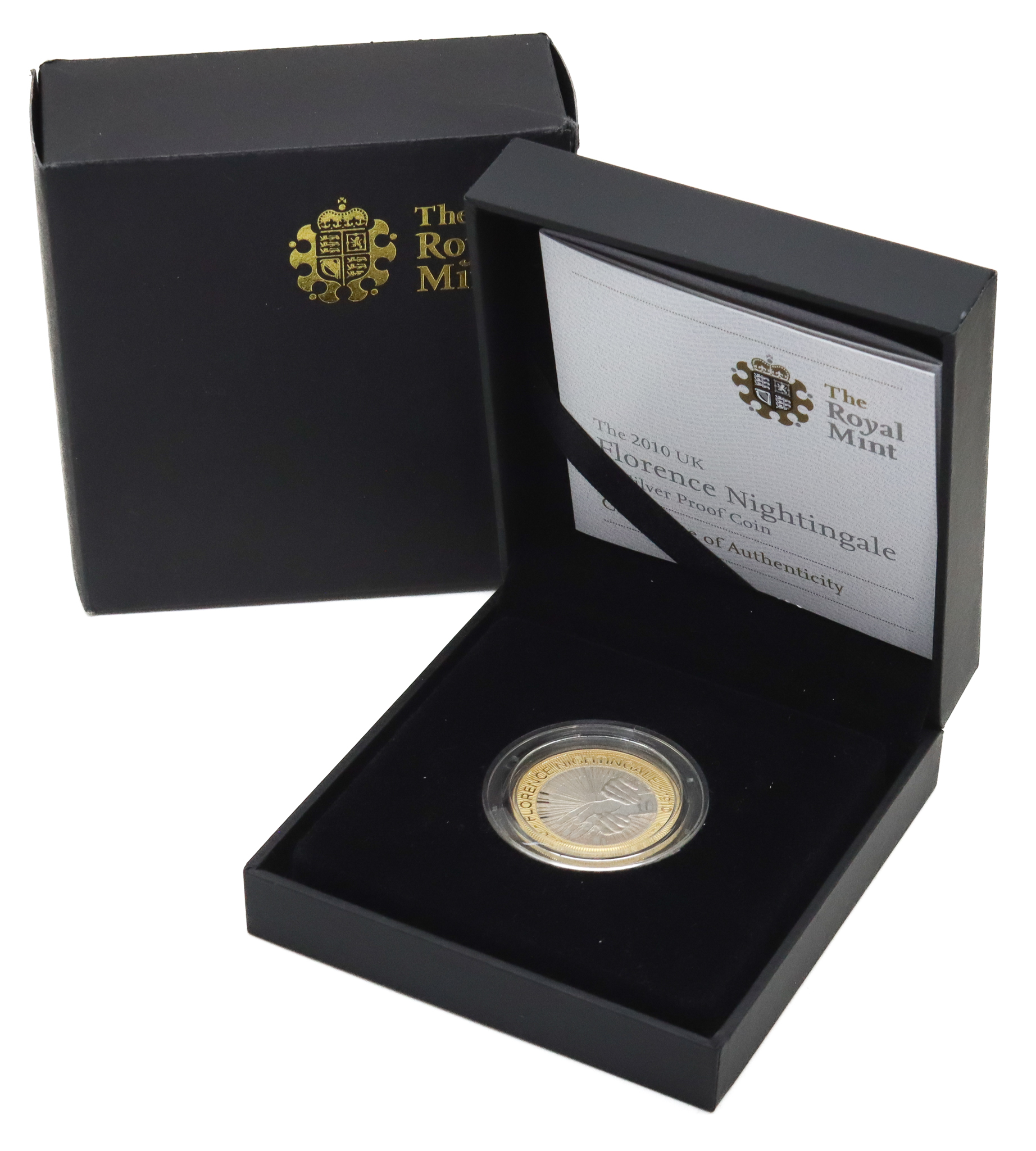 Royal Mint 2010 UK Florence Nightingale £2 Silver Proof Coin 