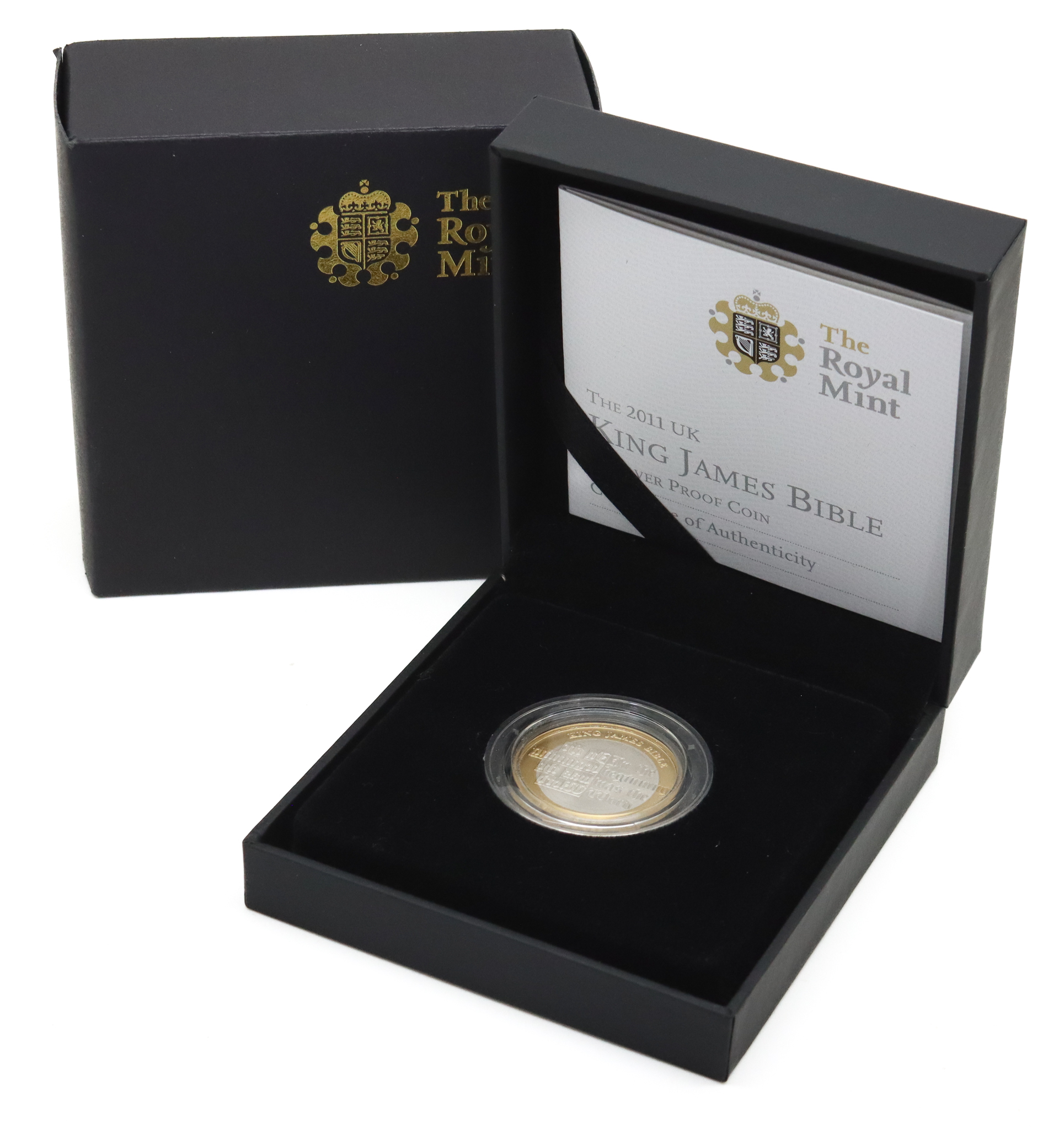 Royal Mint 2011 UK King James Bible £2 Silver Proof Coin 