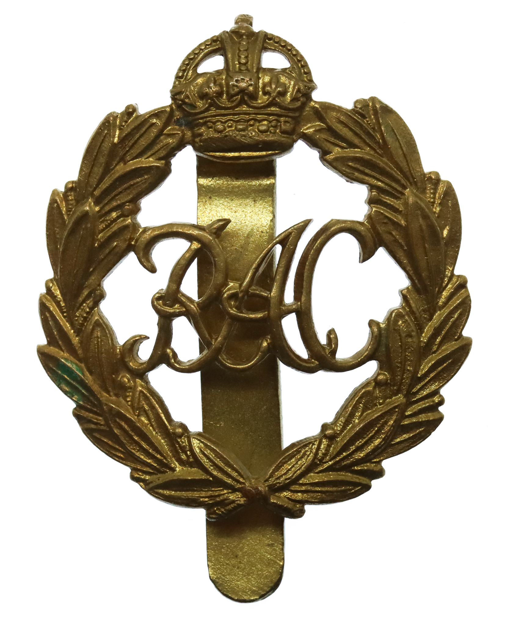 Royal Armoured Corps (R.A.C.) Cap Badge - King's Crown (1st Pattern)