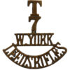 7th Territorial Bn. (Leeds Rifles) West Yorkshire Regiment (T/7/W.YORK/LEEDS RIFLES) Shoulder Title