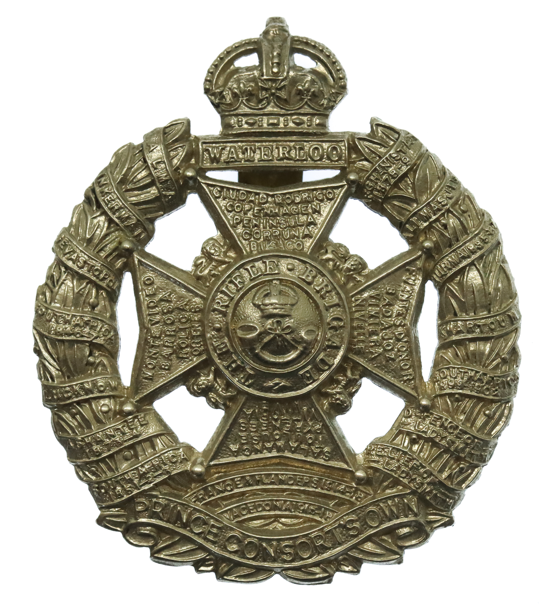 Rifle Brigade (Prince Consort's Own) Cap Badge - King's Crown