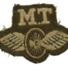 British Army Motor Transport (M.T.) Winged Wheel Cloth Proficiency Arm Badge