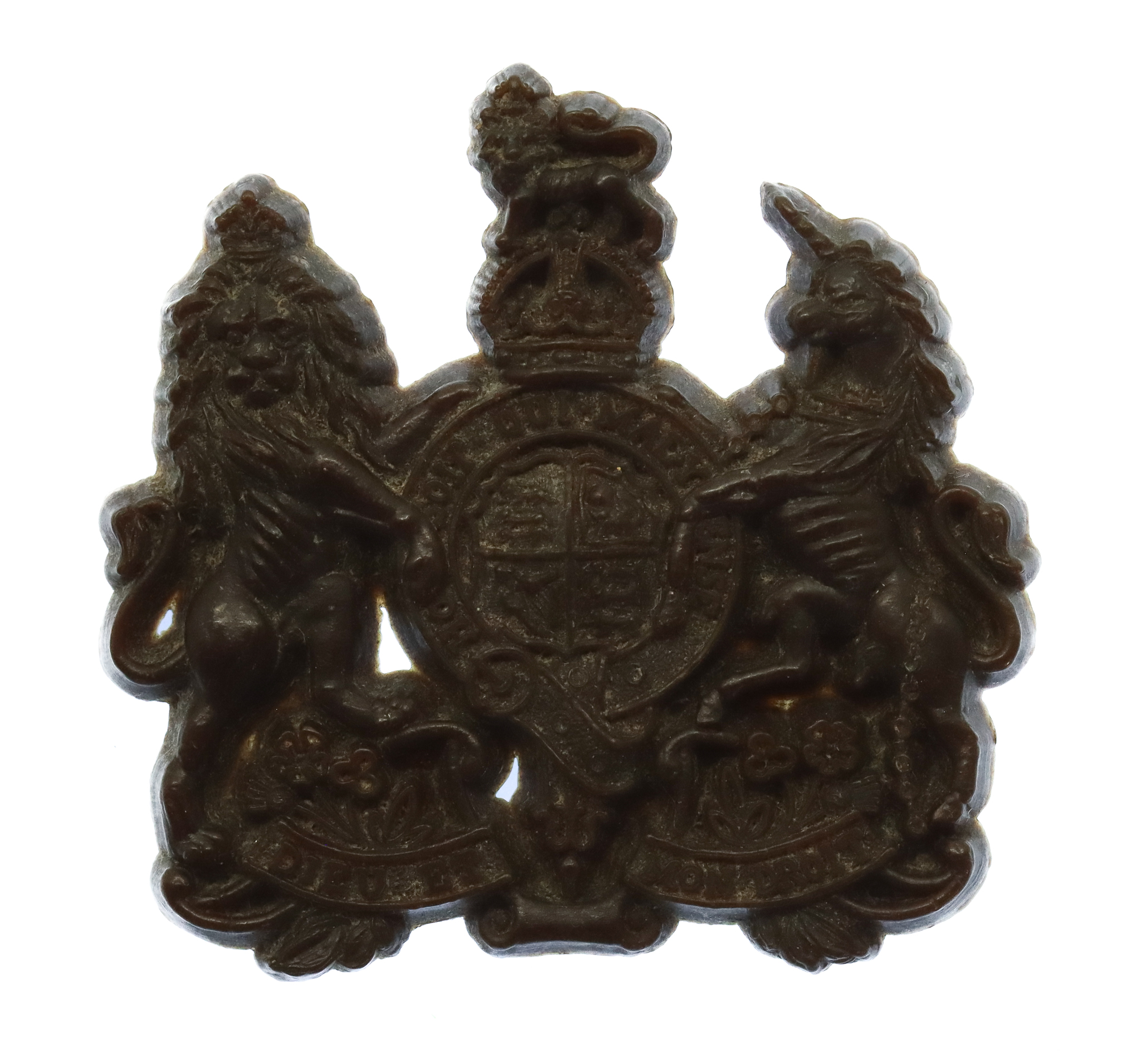 General Service Corps WW2 Plastic Economy Cap Badge 