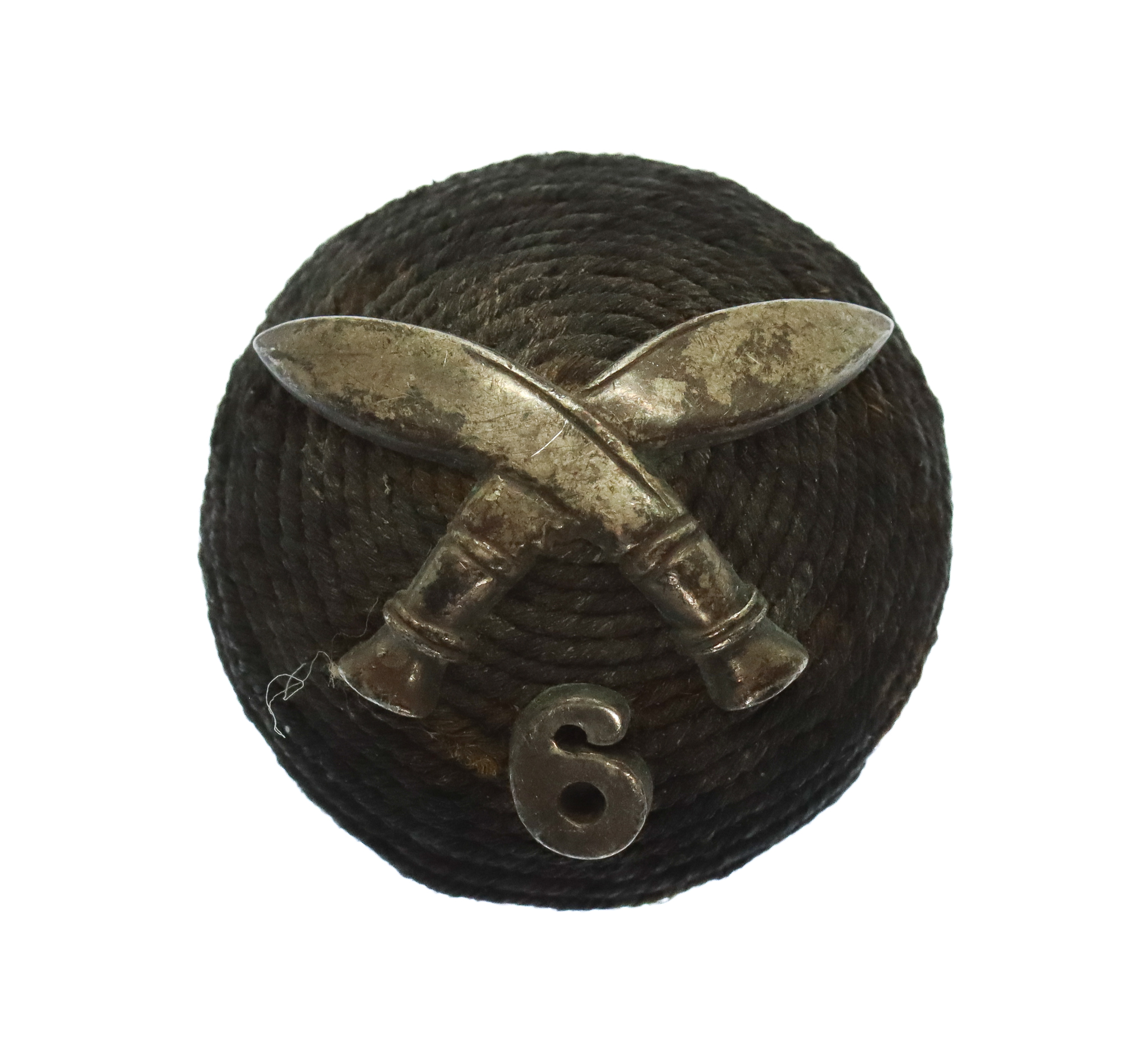 6th Gurkha Rifles Officer's Cap Boss Badge