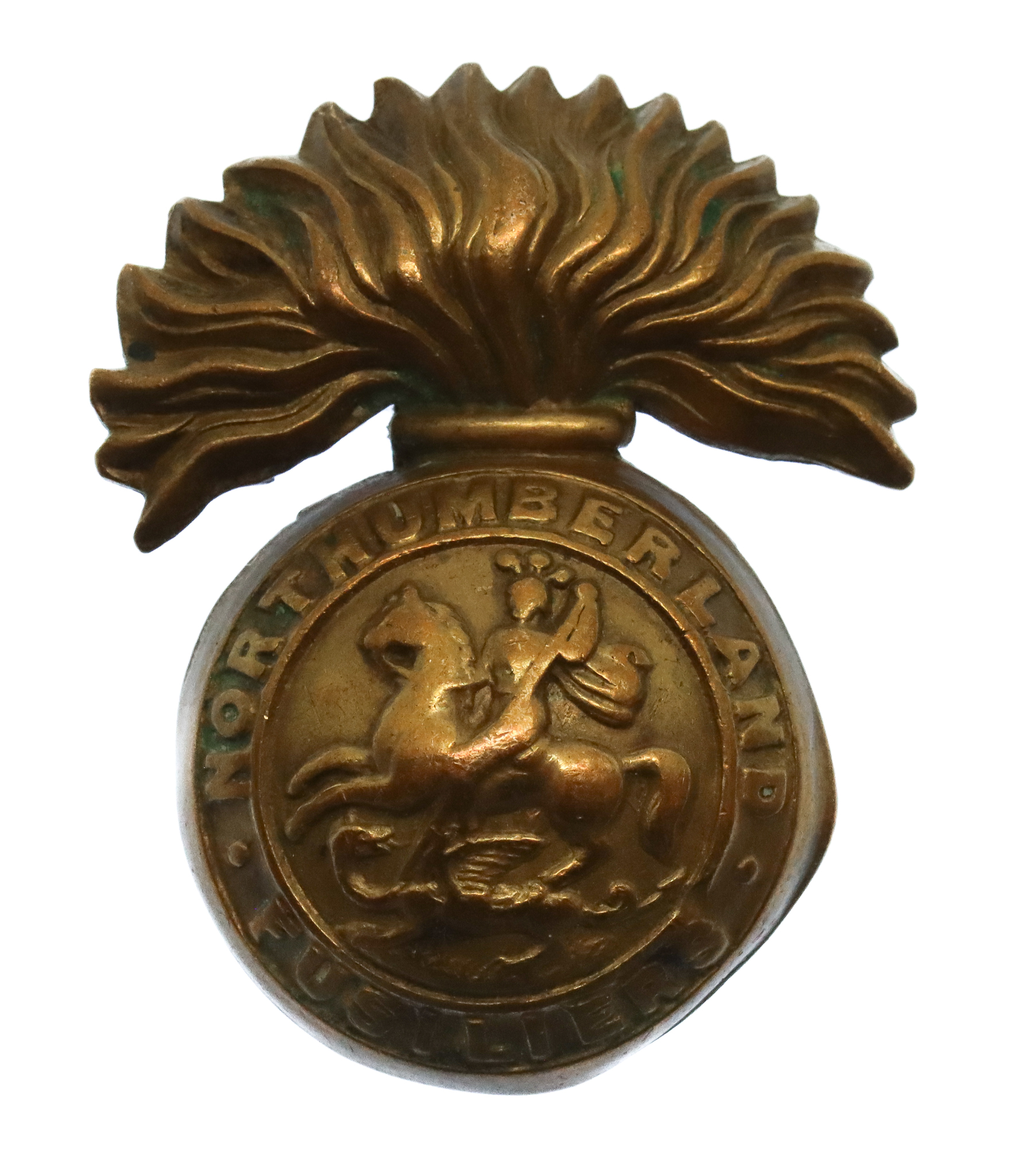 Northumberland Fusiliers Brass Cap Badge