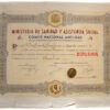 Spanish Civil War Anti-Gas Proficiency Badge and Award Certificate / Diploma 