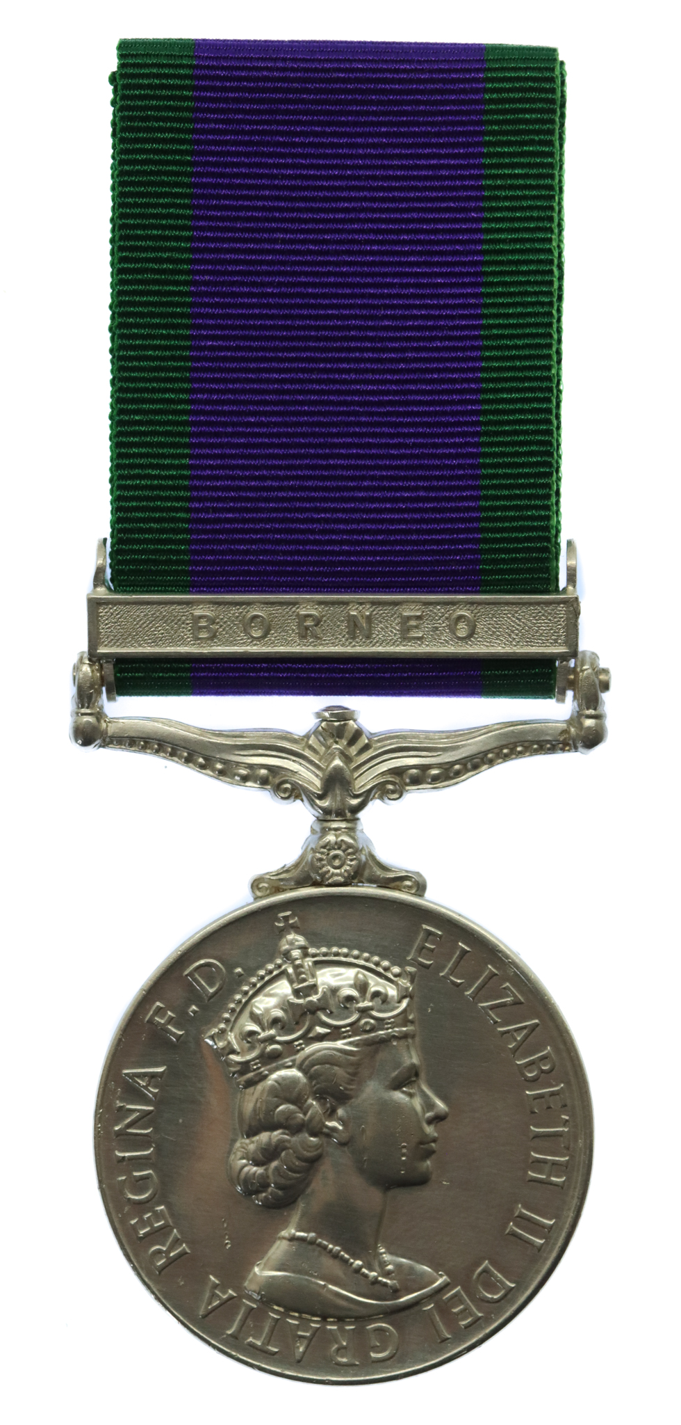 Campaign Service Medal (Clasp - Borneo) - Pte. D.R. Jones, Queen's Own Buffs