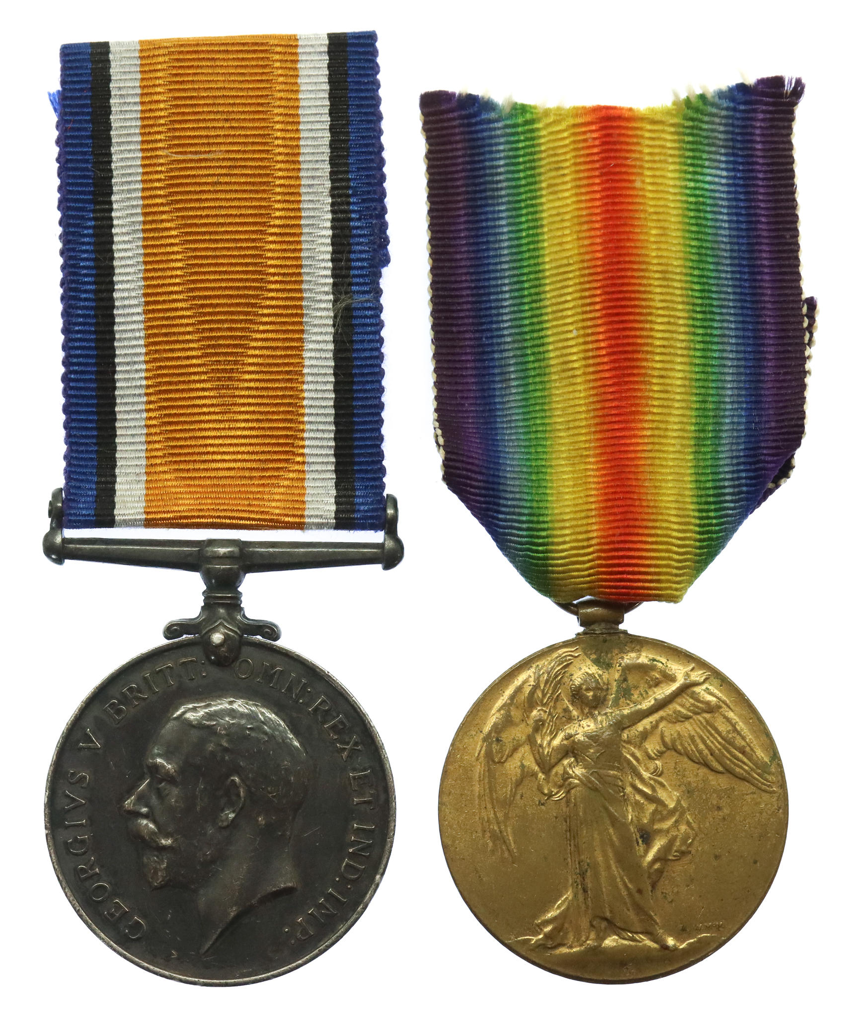 WW1 British War & Victory Medal Pair - Pte. R.W. Thompson, Army Ordnance Corps