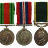WW2 Defence Medal, War Medal and Territorial Efficiency Medal Group of Three - Cpl. J.M. Whitbourne, Essex Regiment