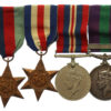 WW2 and General Service Medal (Clasp - Palestine 1945-48) Group of Four - Gdsm. A. Hanson, Coldstream Guards