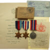 WW2 Normandy Operation Epsom Casualty Medal Group of Three - Rfm. S. Piddington, 2nd Bn London Rifle Brigade (8th Bn Rifle Brigade) - K.I.A. 28/6/44