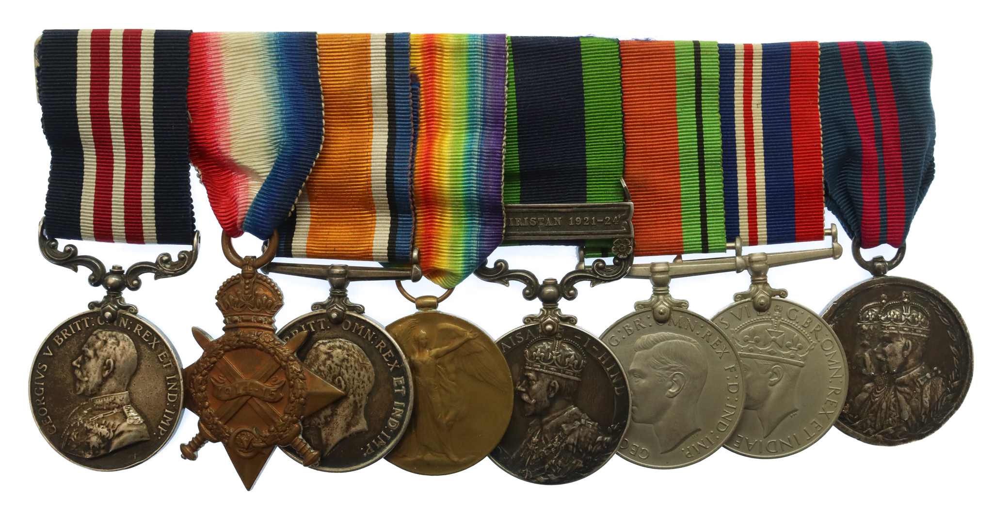 WW1 North Russia Military Medal Group of Eight - Cpl. G. Went, 46th Bn. Royal Fusiliers - 1915 Prisoner of War