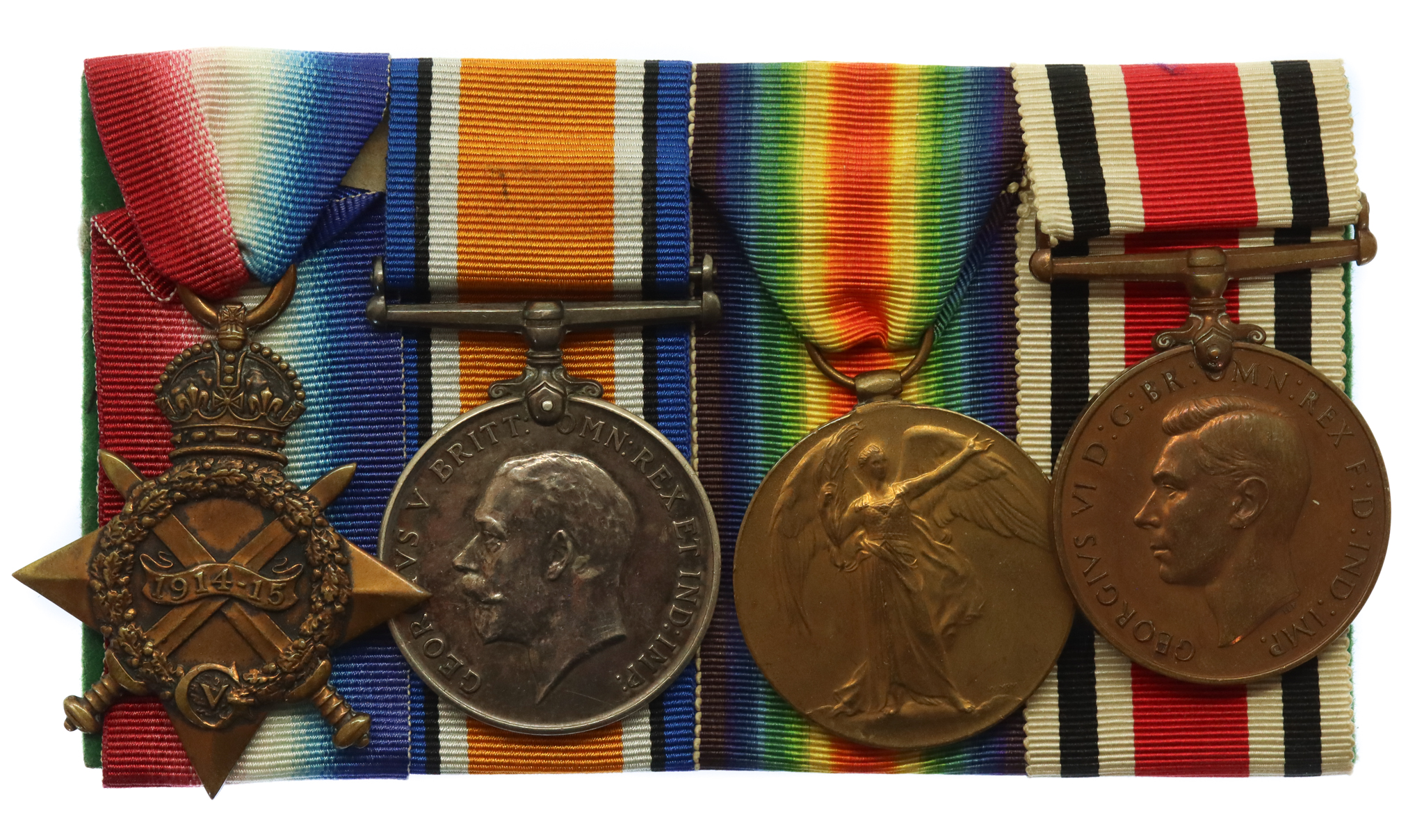 WW1 1914-15 Star, British War Medal, Victory Medal and Special Constabulary Long Service Medal Group of Four - Sjt. G.F. Smith, Royal Artillery