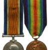 WW1 British War & Victory Medal Pair - Pte. W.C. Bacon, Royal Army Medical Corps