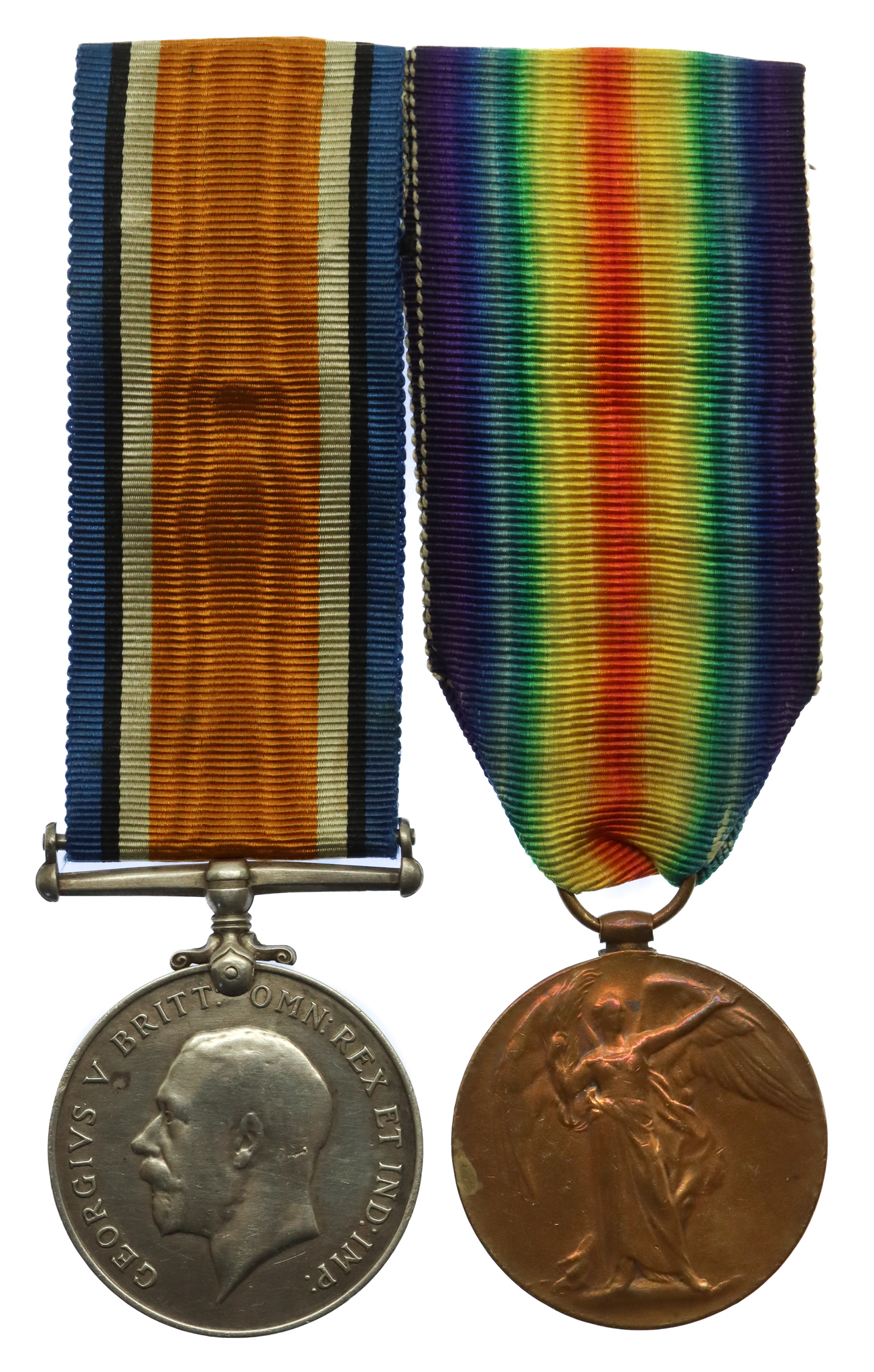 WW1 British War & Victory Medal Pair - Pte. W.C. Bacon, Royal Army Medical Corps