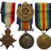 WW1 1914-15 Star Medal Trio with Cap Badge - Spr. B.C. Tappin, Royal Engineers