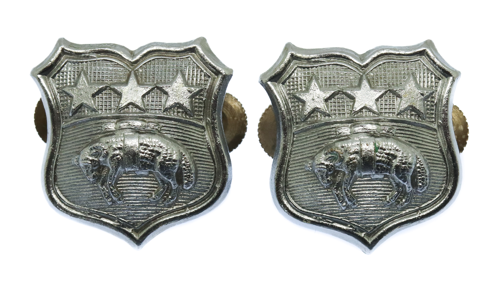 Pair of Leeds City Police Collar Badges