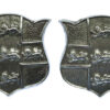 Pair of York City Police Collar Badges