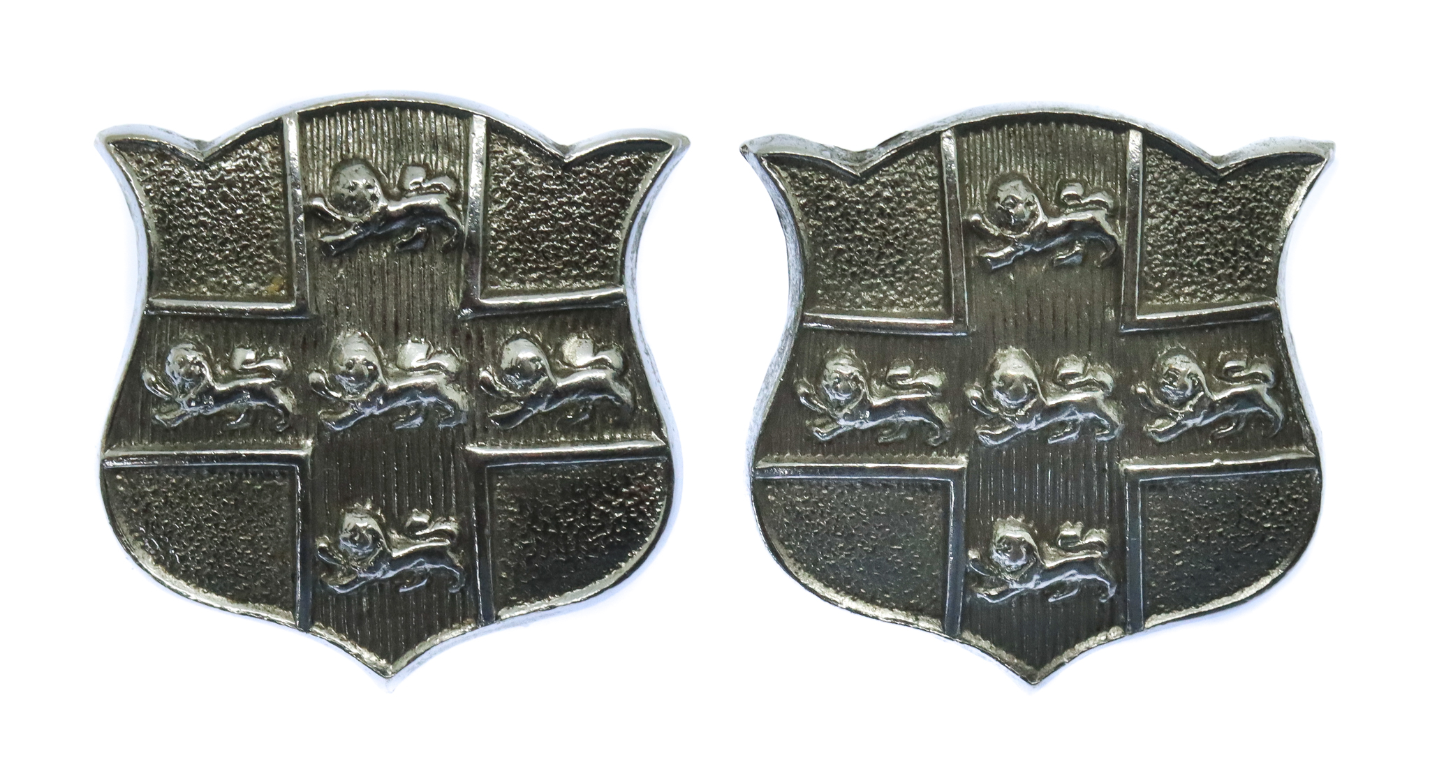 Pair of York City Police Collar Badges