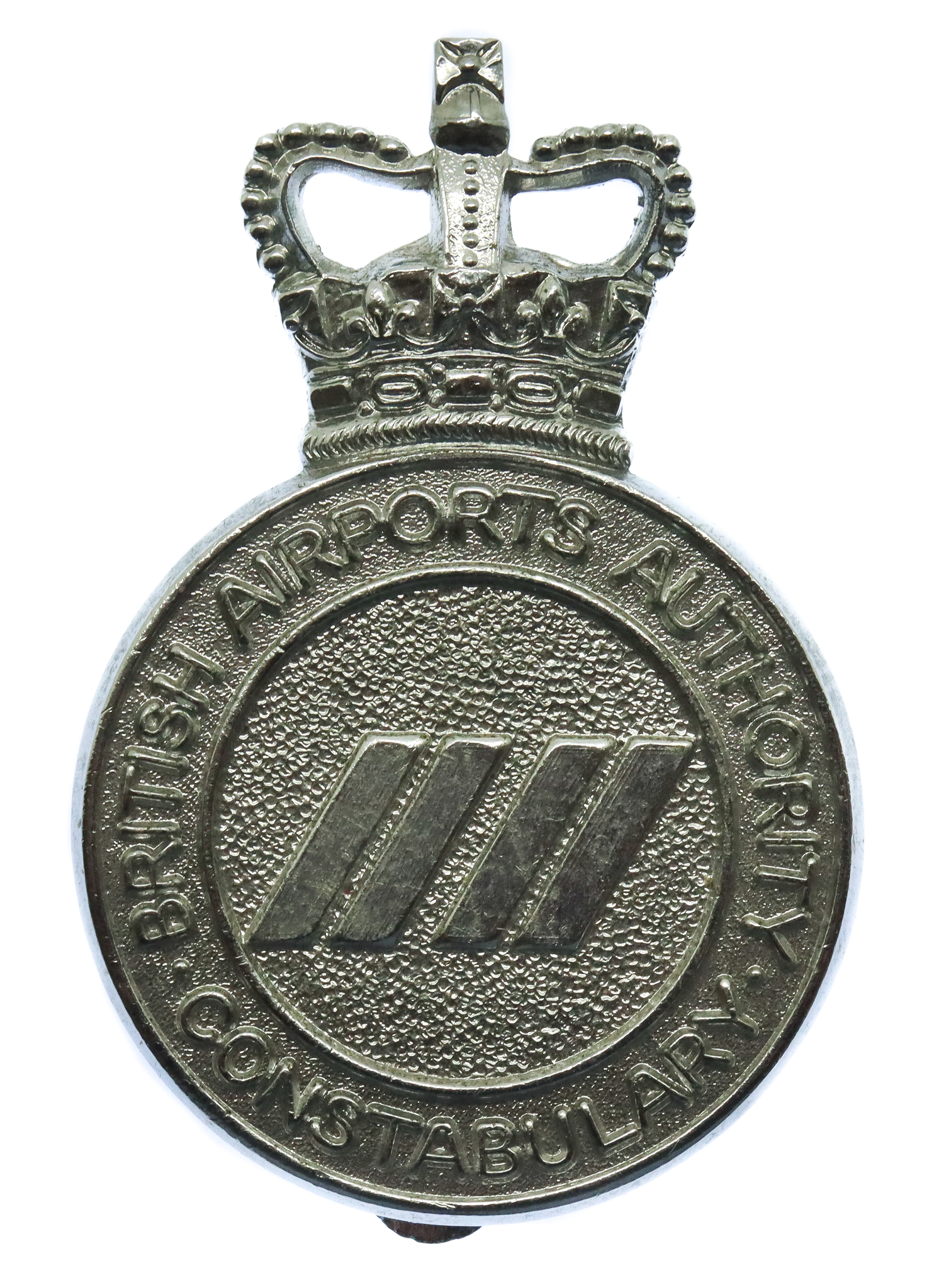 British Airports Authority Constabulary Cap Badge - Queen's Crown