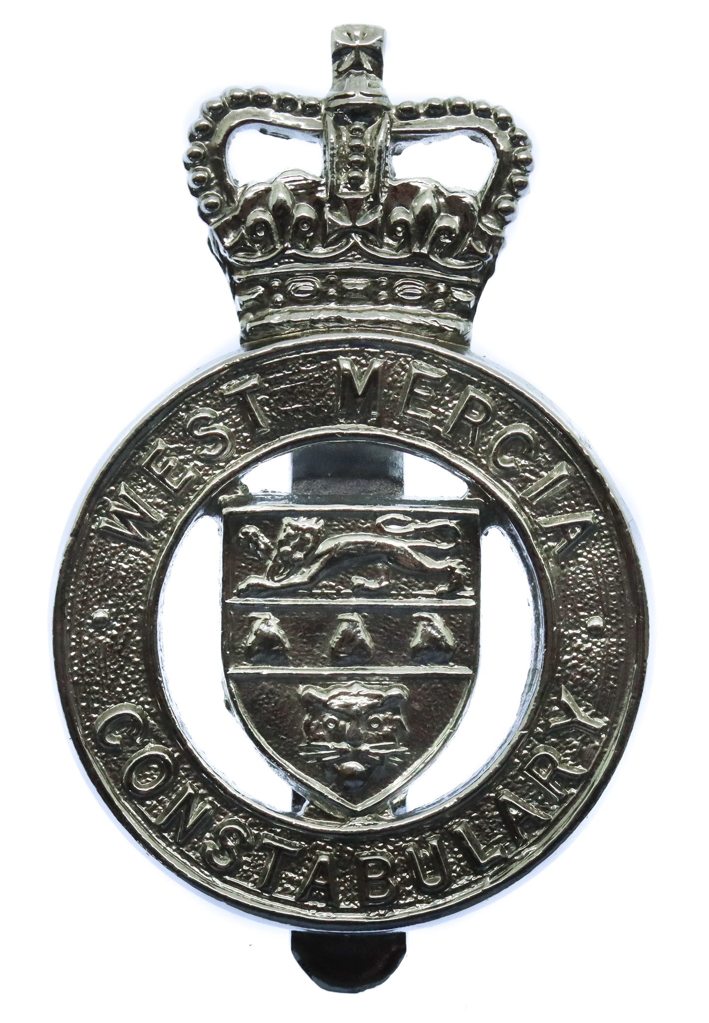 West Mercia Constabulary Cap Badge - Queen's Crown