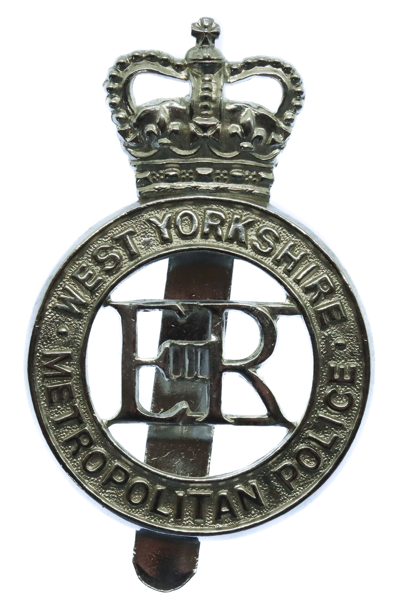 West Yorkshire Metropolitan Police Cap Badge - Queen's Crown