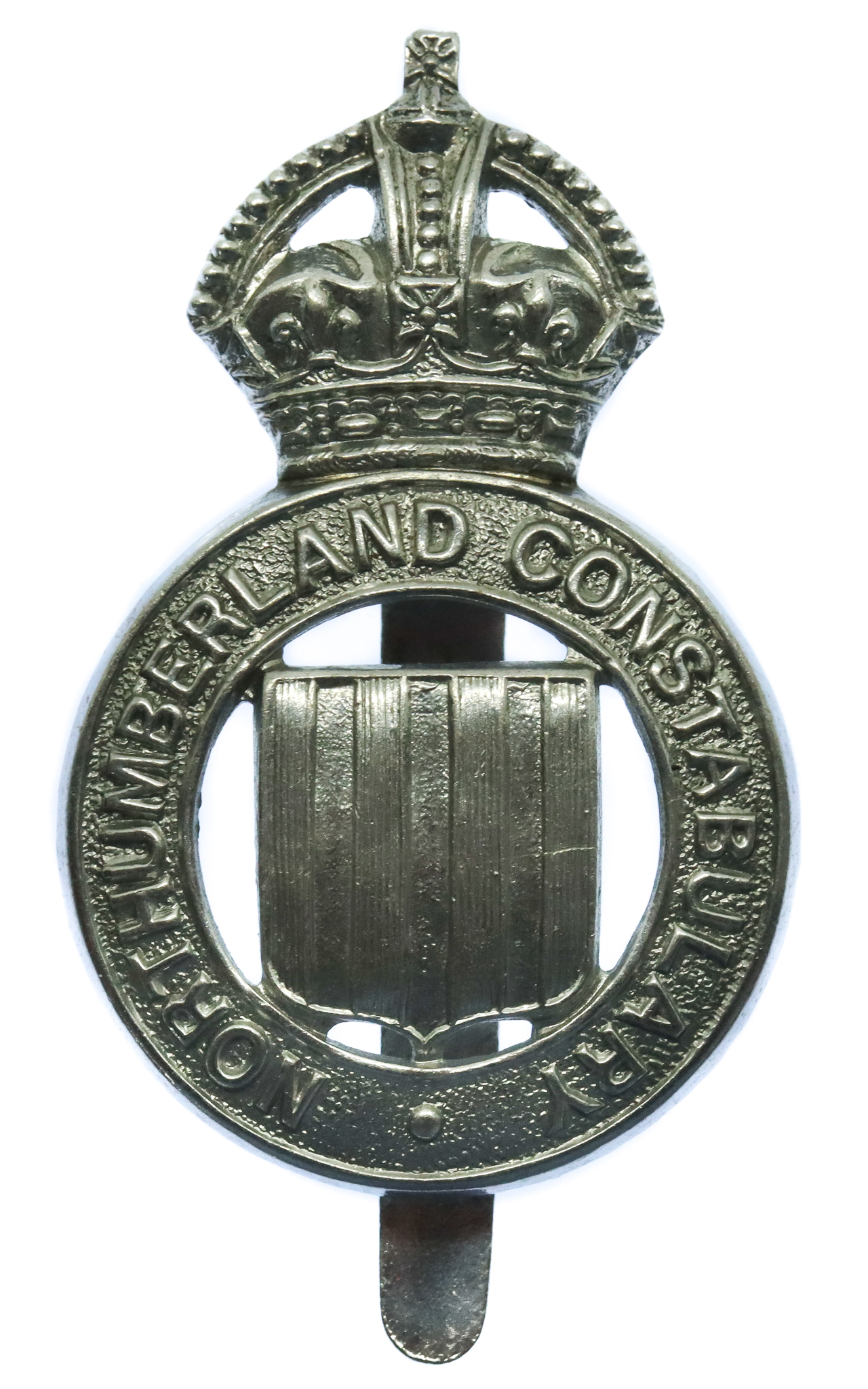 Northumberland Constabulary Cap Badge - King's Crown