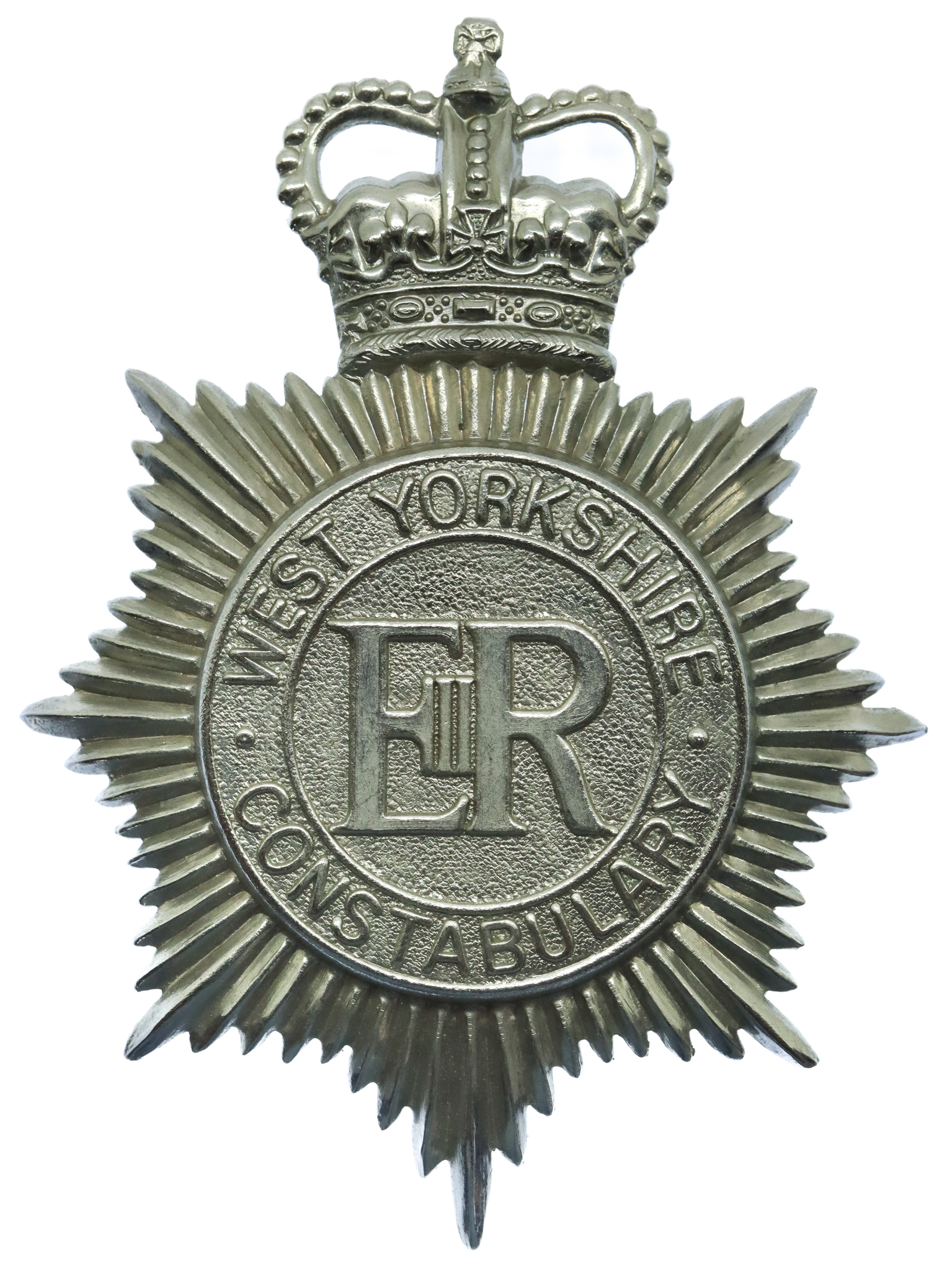 West Yorkshire Constabulary Helmet Plate - Queen's Crown