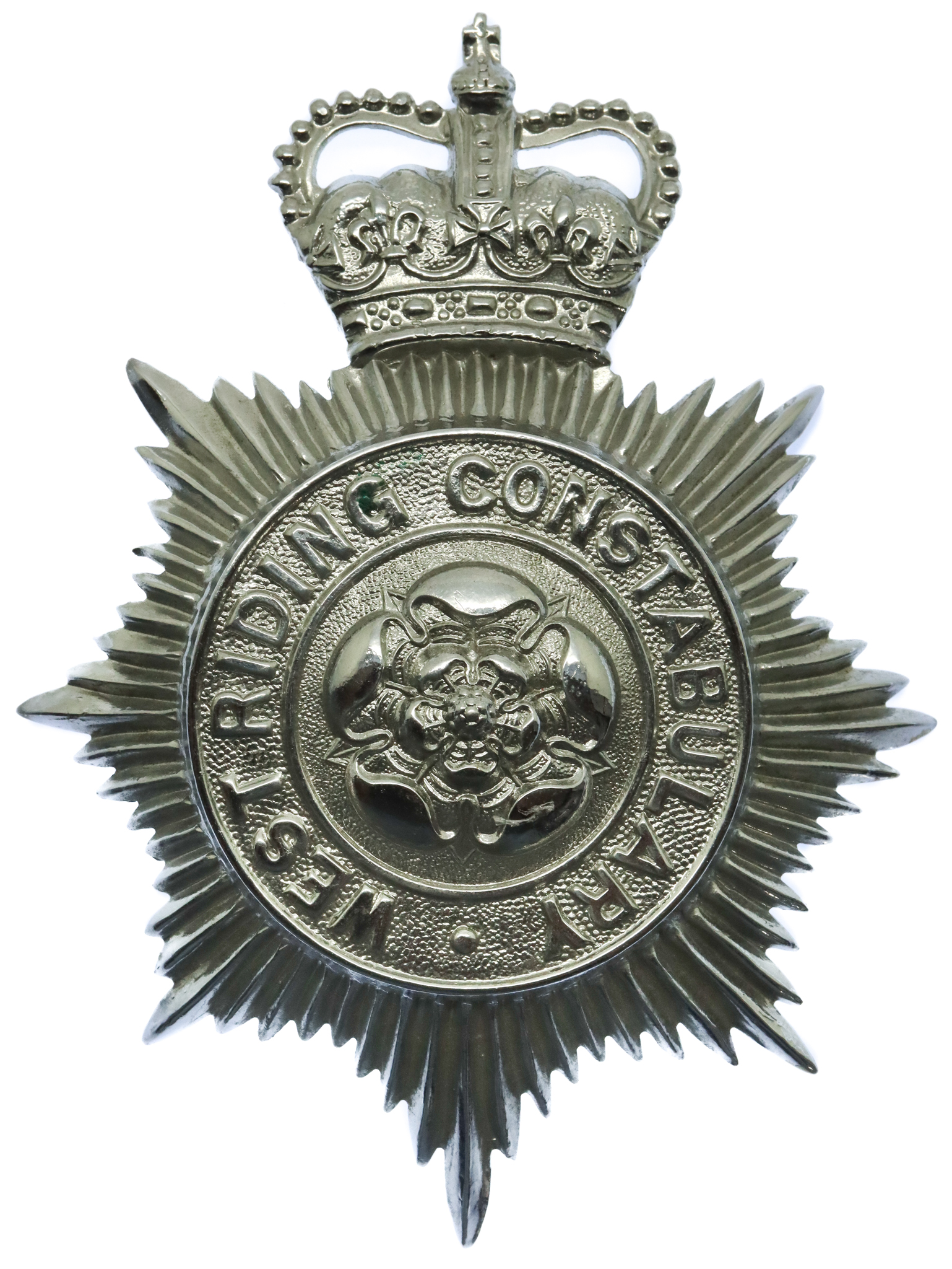 West Riding Constabulary Helmet Plate - Queen's Crown