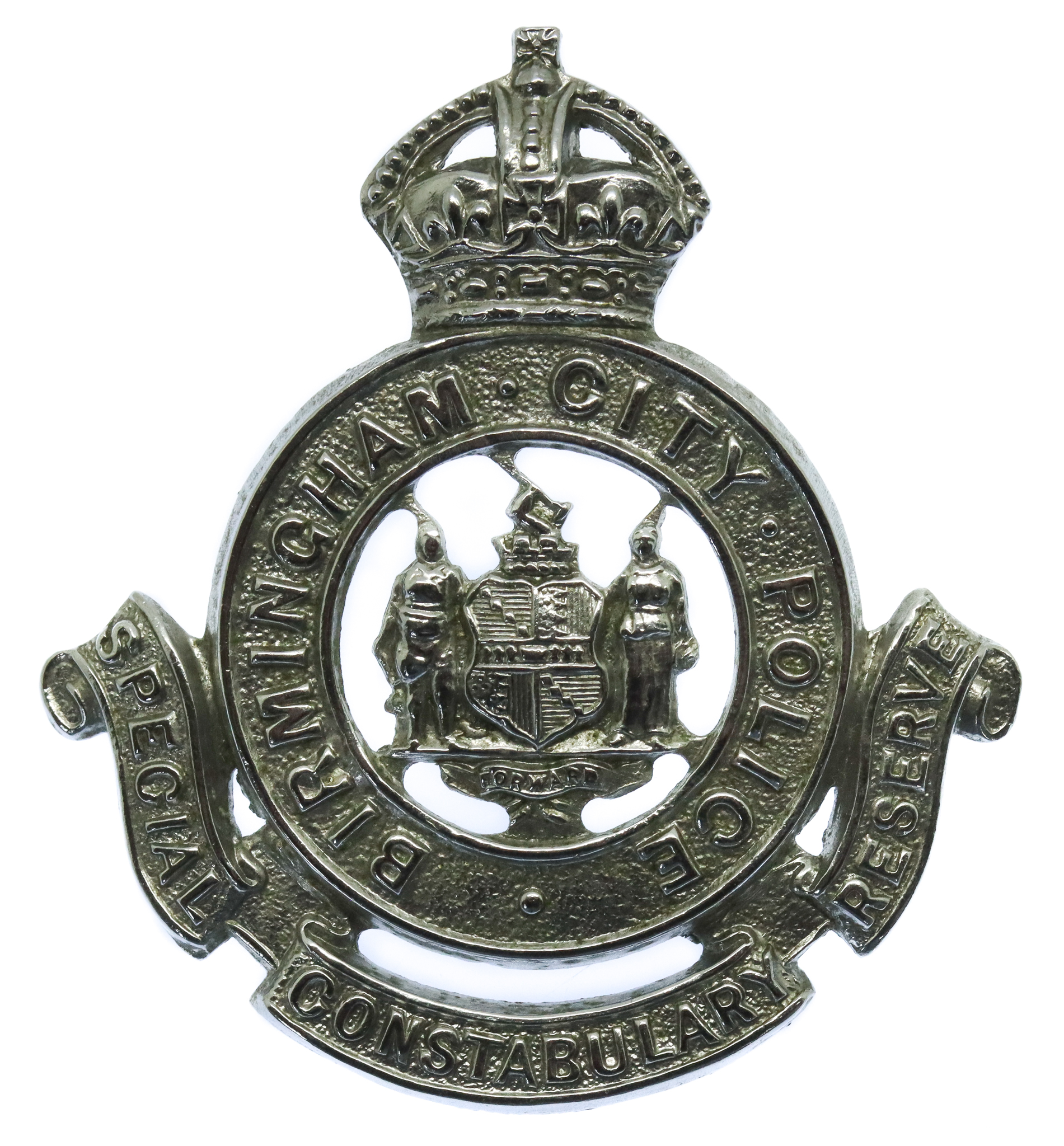 Birmingham City Police Special Constabulary Reserve Cap Badge - King's Crown