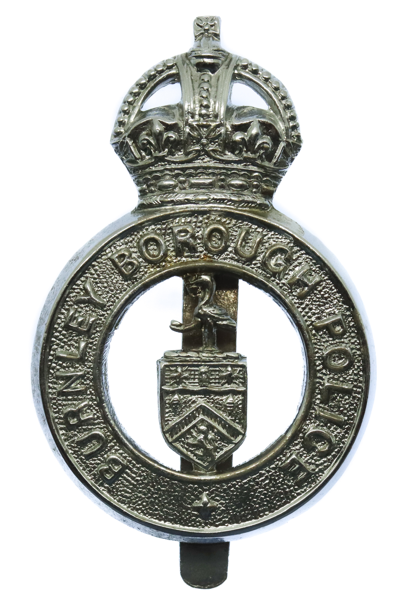 Burnley Borough Police Cap Badge - King's Crown