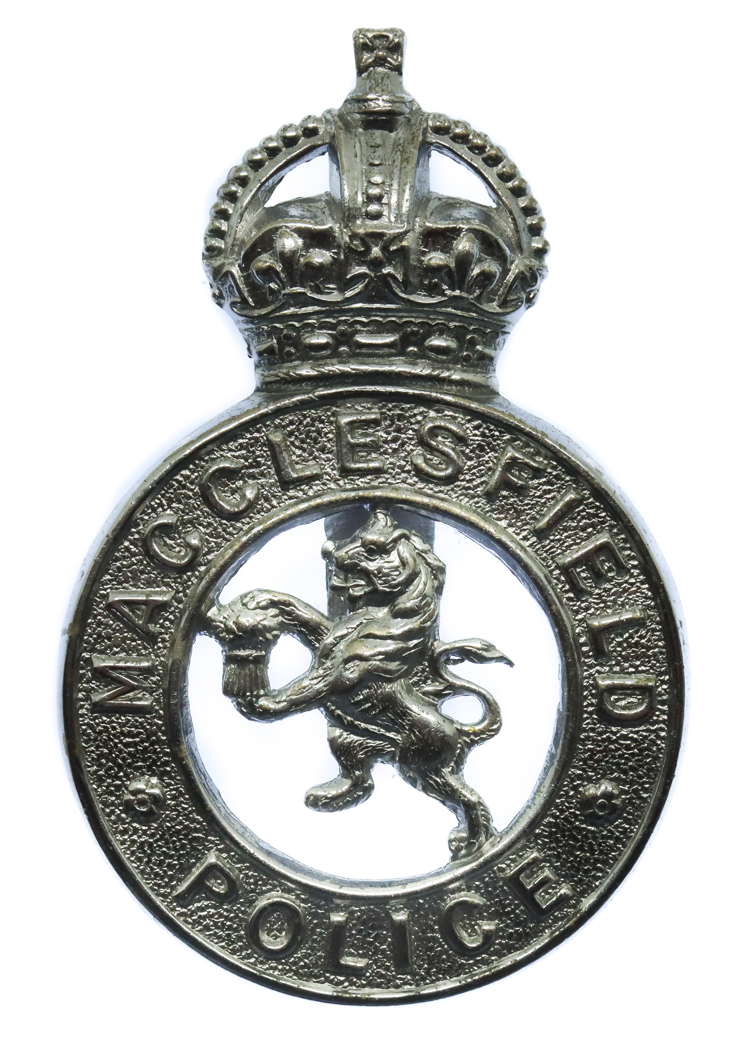 Macclesfield Borough Police Cap Badge - King's Crown