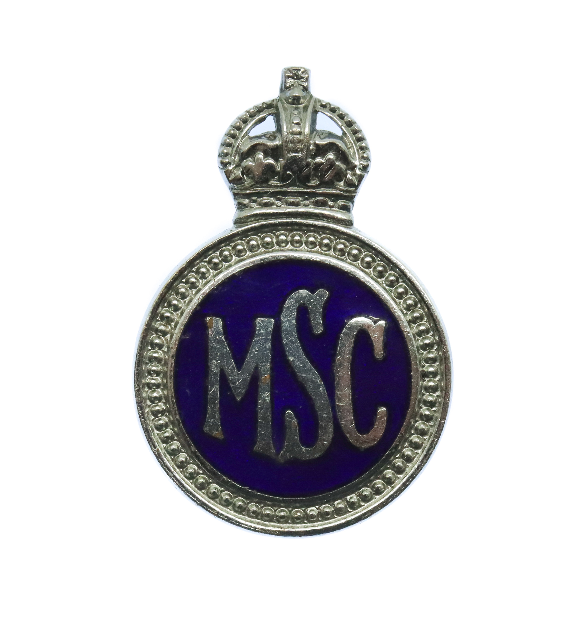 Metropolitan Special Constabulary Enamelled Lapel Badge - King's Crown