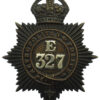 Metropolitan Police 'E' Division (Holborn) Helmet Plate - King's Crown