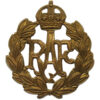 Royal Air Force (R.A.F.) Cap Badge - King's Crown