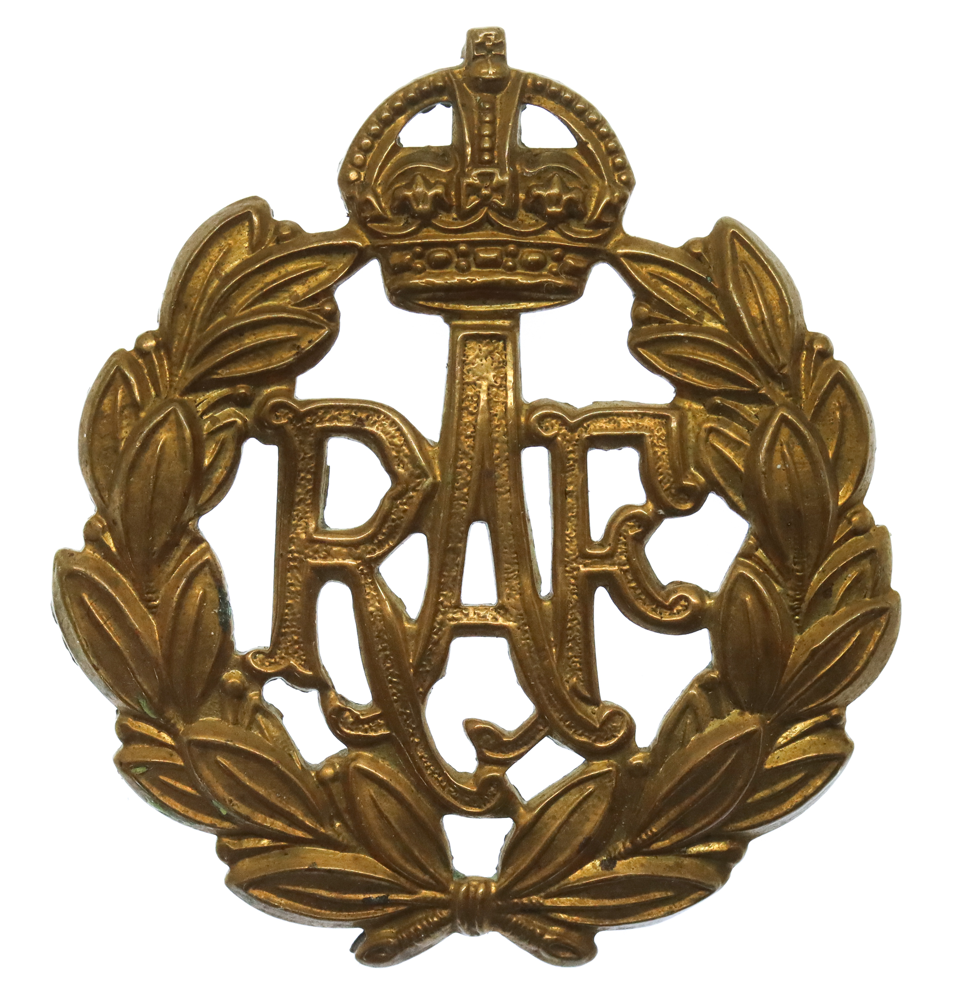 Royal Air Force (R.A.F.) Cap Badge - King's Crown
