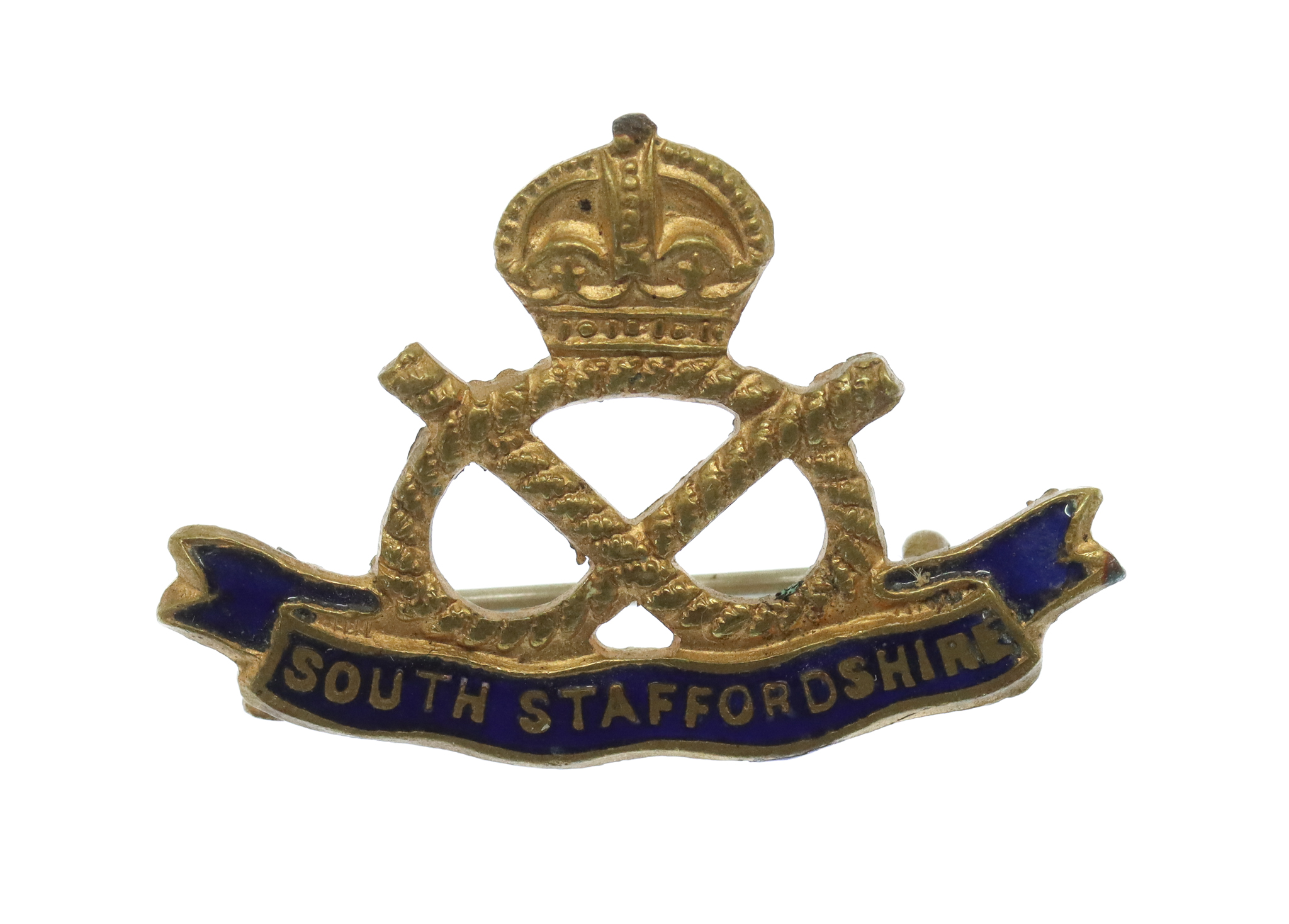 South Staffordshire Regiment Enamelled Sweetheart Brooch