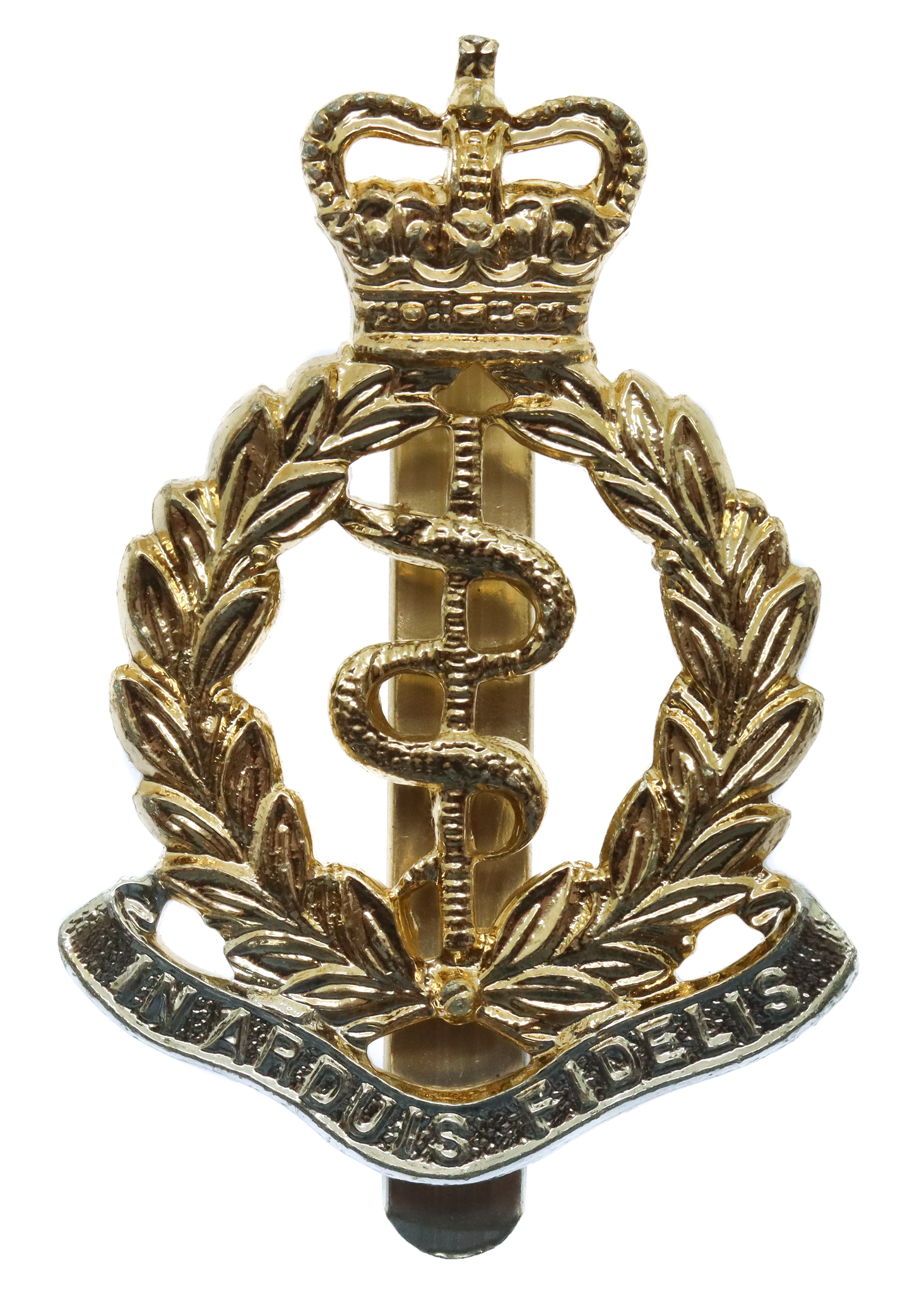 Royal Army Medical Corps (R.A.M.C.) Anodised (Staybrite) Cap Badge 