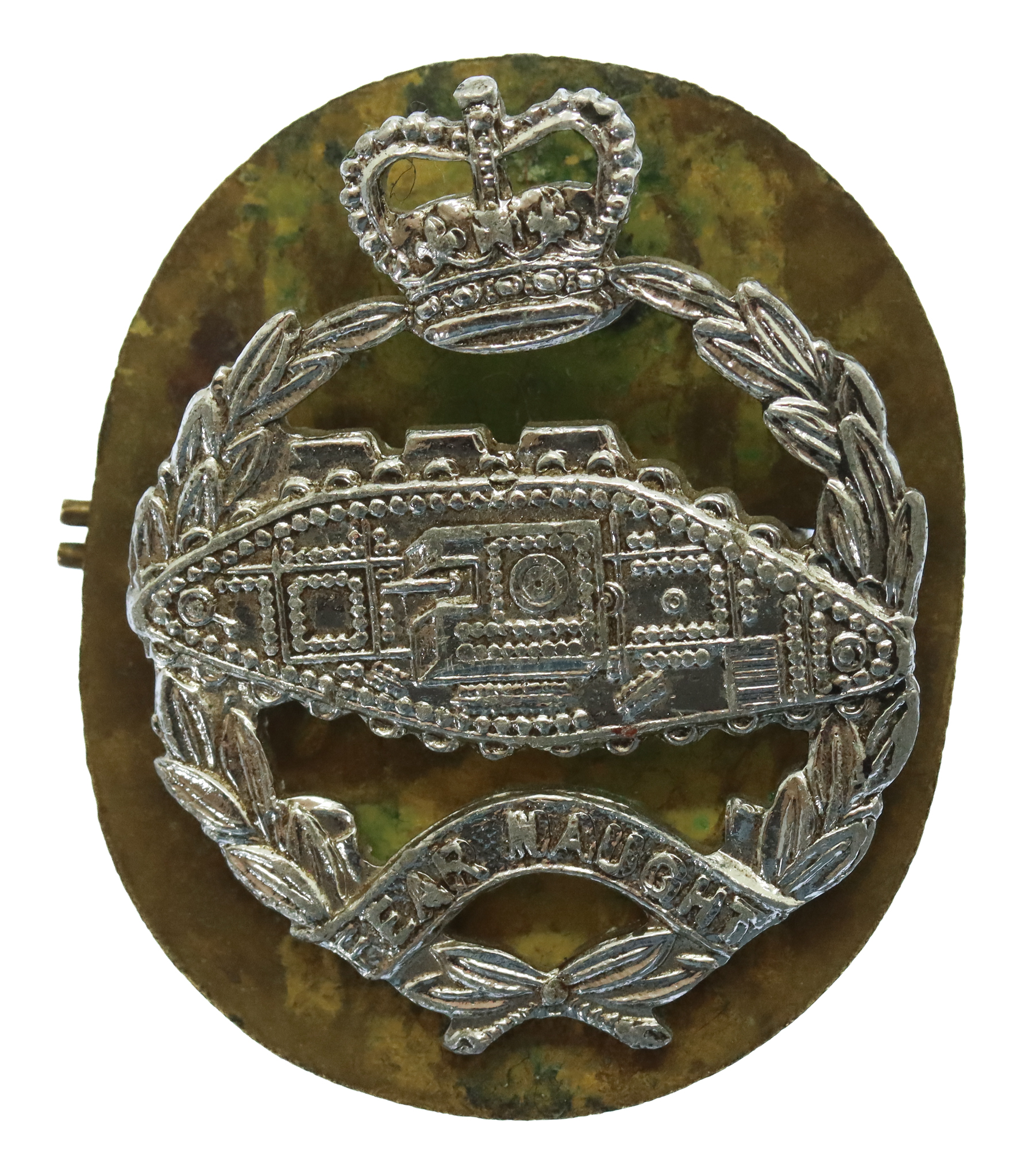 Royal Tank Regiment Anodised (Staybrite) Cap Badge