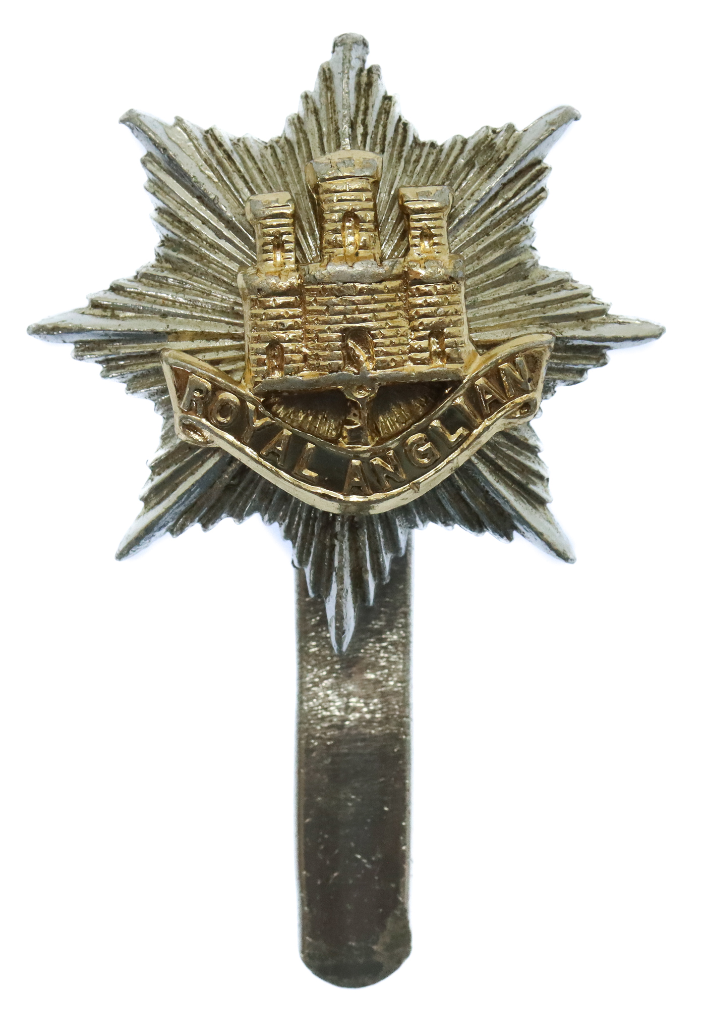Royal Anglian Regiment Anodised (Staybrite) Cap Badge