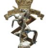 Royal Electrical & Mechanical Engineers (R.E.M.E.) Anodised (Staybrite) Cap Badge - Queen's Crown