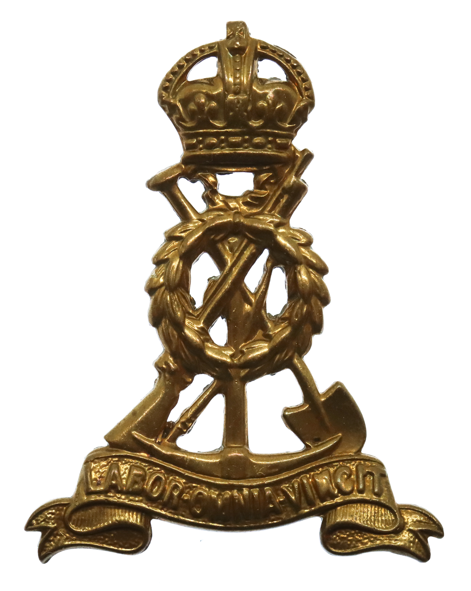 Pioneer Corps Cap Badge - King's Crown