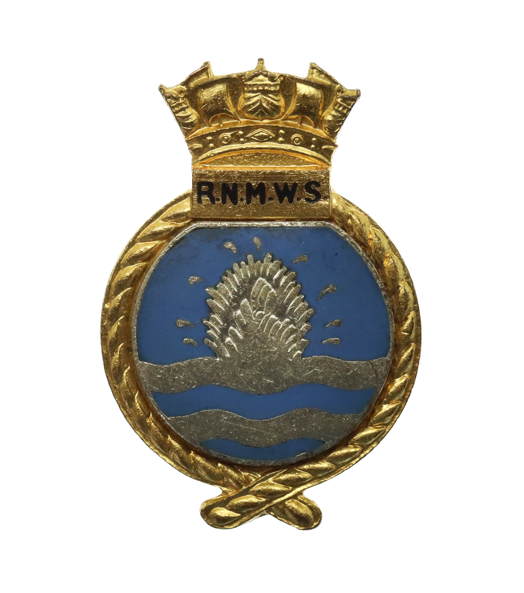 Royal Navy Mine Watching Service (RNMWS) Enamelled Lapel Badge