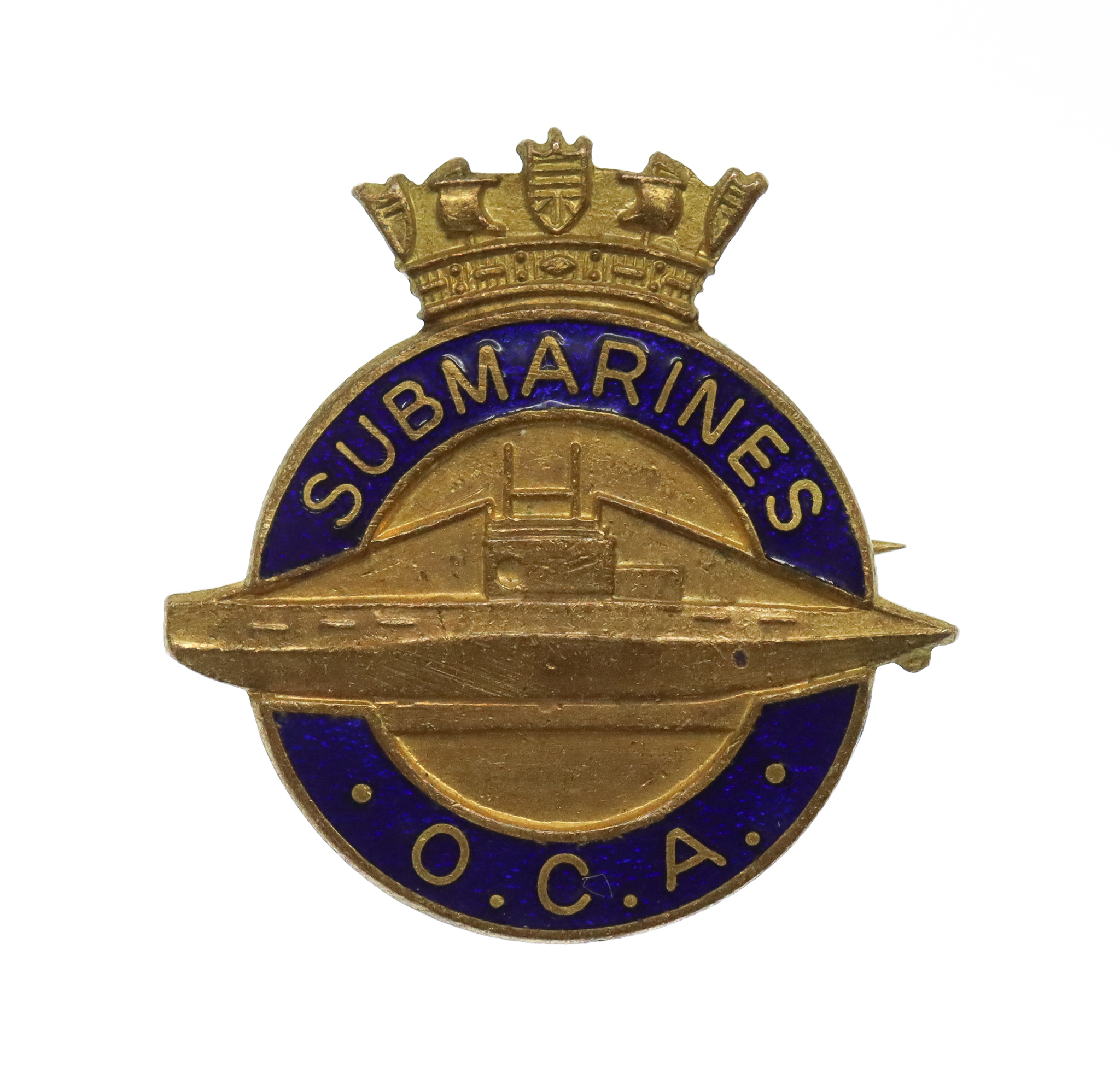 Royal Navy Submarines Old Comrades Association Enamelled Lapel Badge