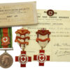 WW2 British Red Cross Society Medal Group of Three - Miss O.M. Beck