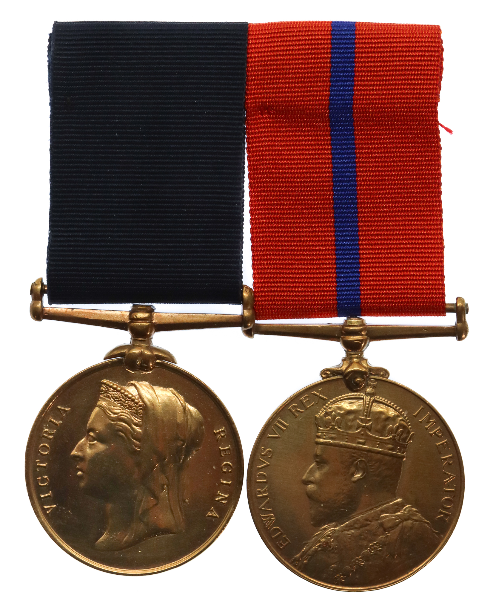 1897 Police Jubilee Medal and 1902 Police Coronation Medal Pair - P.C. W. Hatfield, 'Y' Division (Highgate) Metropolitan Police